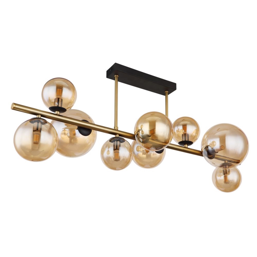 Lustră LED pe tijă 9xG9/3W/230V alamă Globo