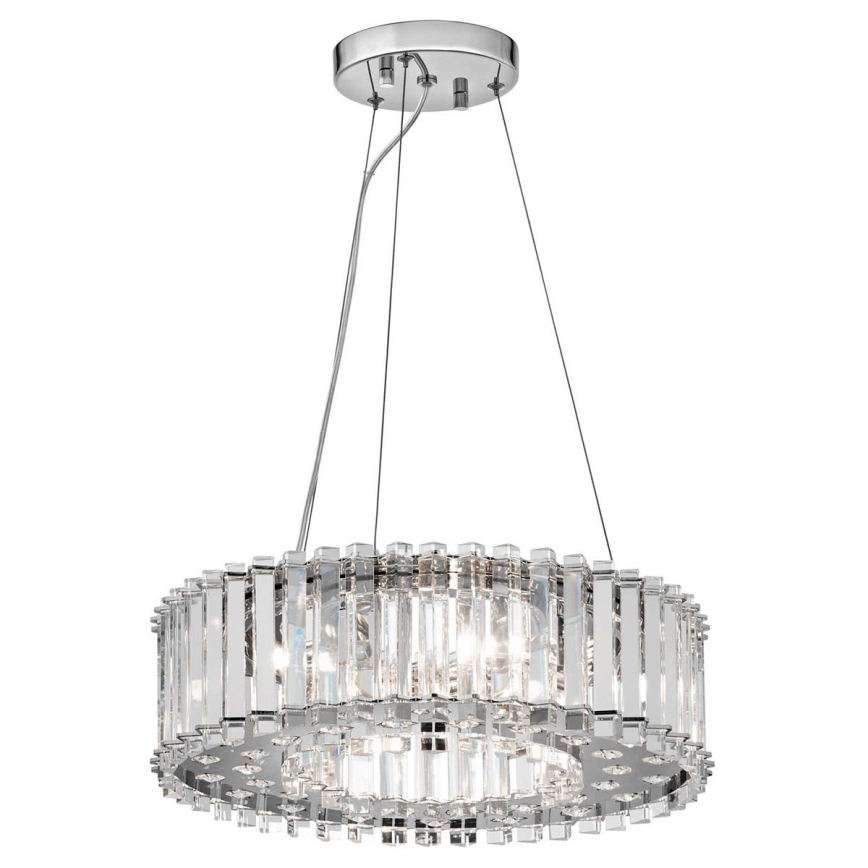 Lustră LED pe cablu pentru baie CRYSTAL Kichler SKYE 6xG9/3W/230V IP44