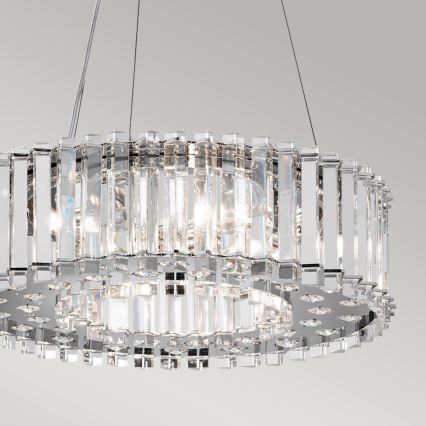 Lustră LED pe cablu pentru baie CRYSTAL Kichler SKYE 6xG9/3W/230V IP44