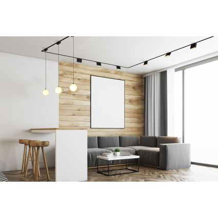 Lustră LED pentru sistem de șină monofazic Rabalux LED/5W/24V 3000K negru