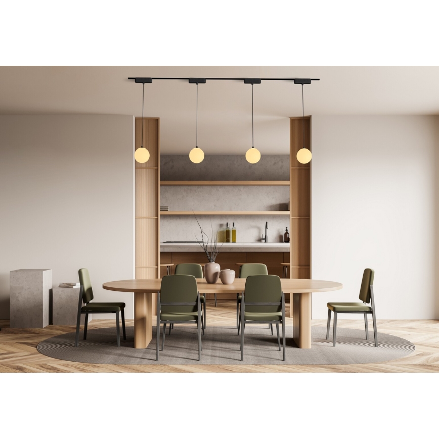 Lustră LED pentru sistem de șină monofazic Rabalux LED/5W/24V 3000K negru