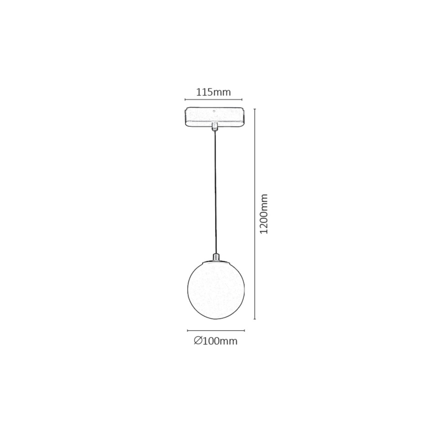 Lustră LED pentru sistem de șină monofazic Rabalux LED/5W/24V 3000K negru
