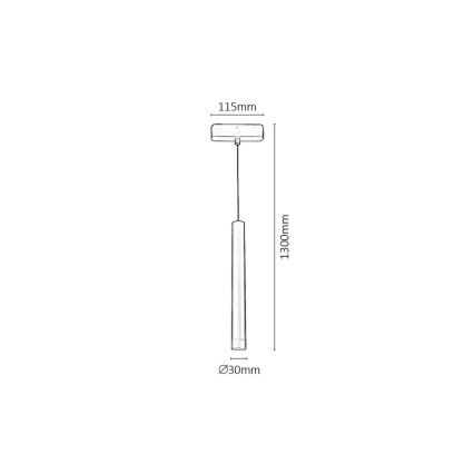 Lustră LED pentru sistem de șină monofazic Rabalux LED/5W/24V 3000K negru