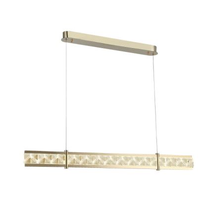 Lustră cu cristale suspendată pe cablu ENRIQUE, LED reglabil 20W, 230V, 3000–6000K, telecomandă inclusă