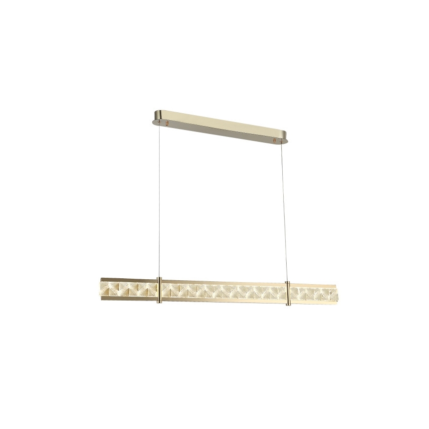 Lustră cu cristale suspendată pe cablu ENRIQUE, LED reglabil 20W, 230V, 3000–6000K, telecomandă inclusă