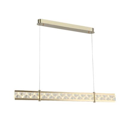 Lustră cu cristale suspendată pe cablu ENRIQUE, LED reglabil 20W, 230V, 3000–6000K, telecomandă inclusă