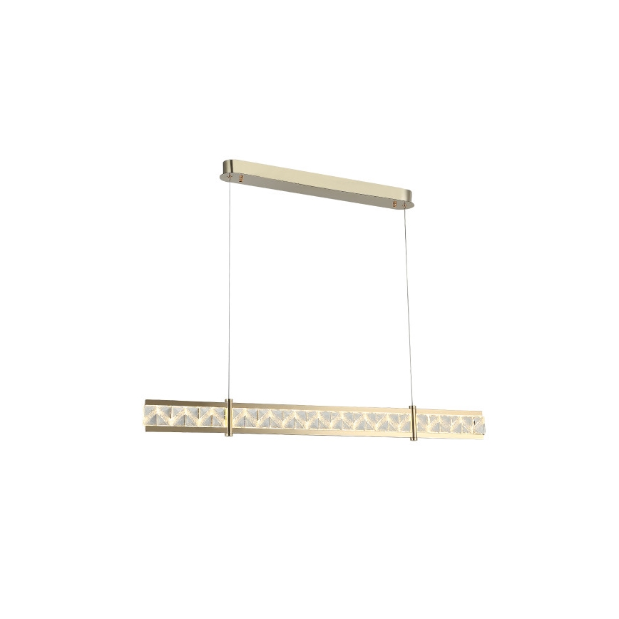 Lustră cu cristale suspendată pe cablu ENRIQUE, LED reglabil 20W, 230V, 3000–6000K, telecomandă inclusă