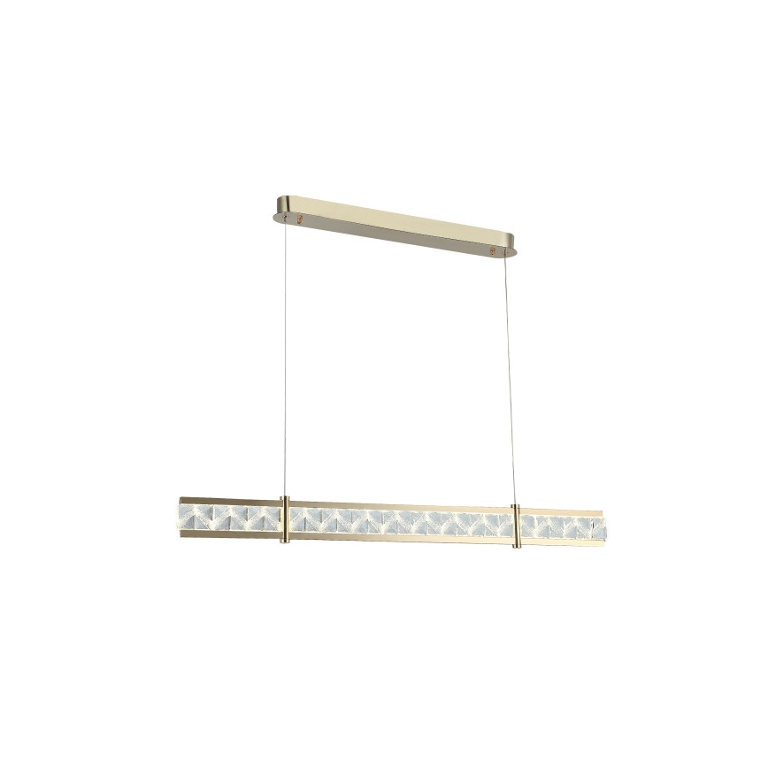 Lustră cu cristale suspendată pe cablu ENRIQUE, LED reglabil 20W, 230V, 3000–6000K, telecomandă inclusă