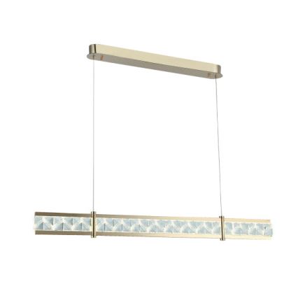 Lustră cu cristale suspendată pe cablu ENRIQUE, LED reglabil 20W, 230V, 3000–6000K, telecomandă inclusă