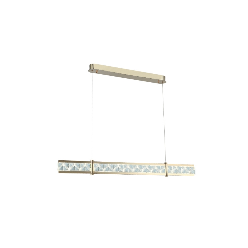 Lustră cu cristale suspendată pe cablu ENRIQUE, LED reglabil 20W, 230V, 3000–6000K, telecomandă inclusă