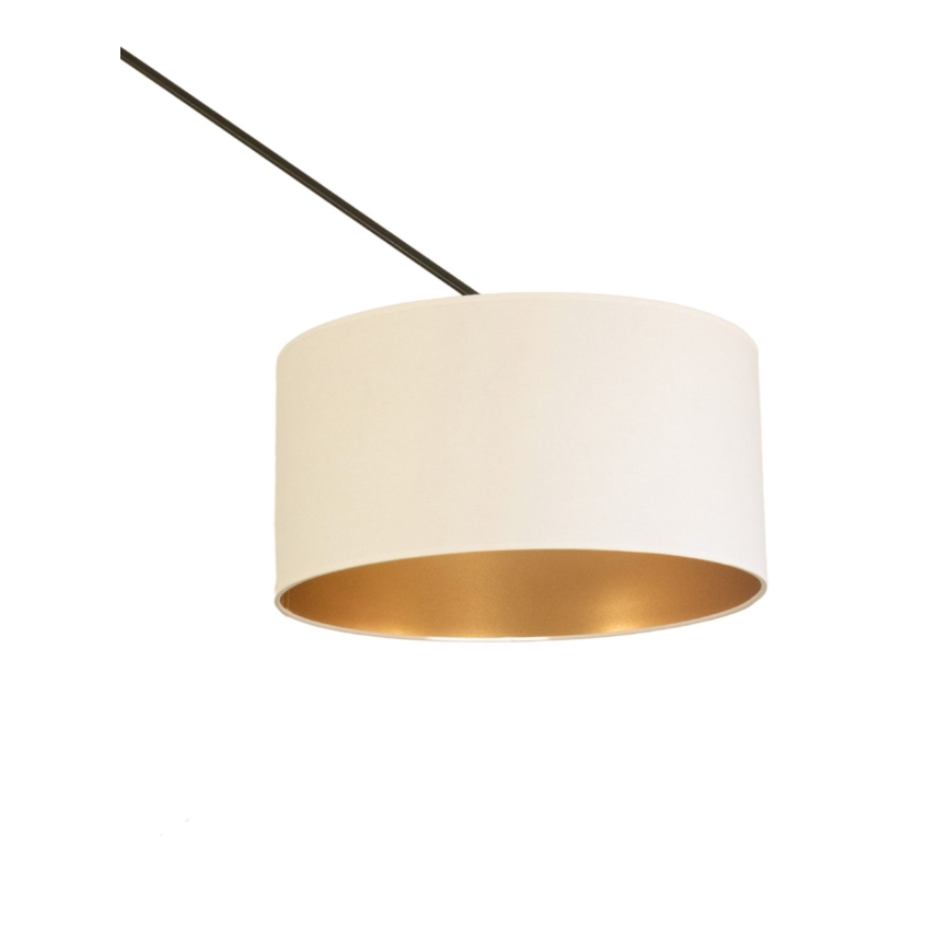 Lustră LED reglabilă pe tijă GORTA 1xE27/60W/230V alb/auriu