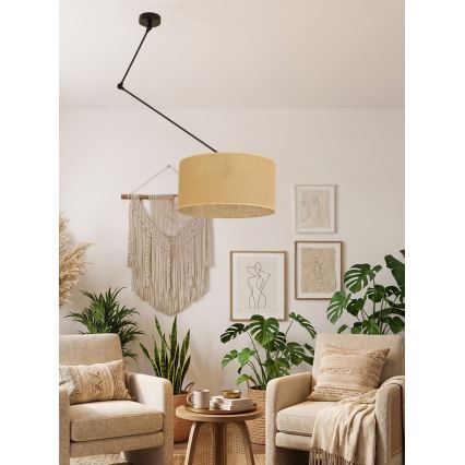 Lustră LED reglabilă pe tijă GORTA, 1xE27/60W/230V, iută