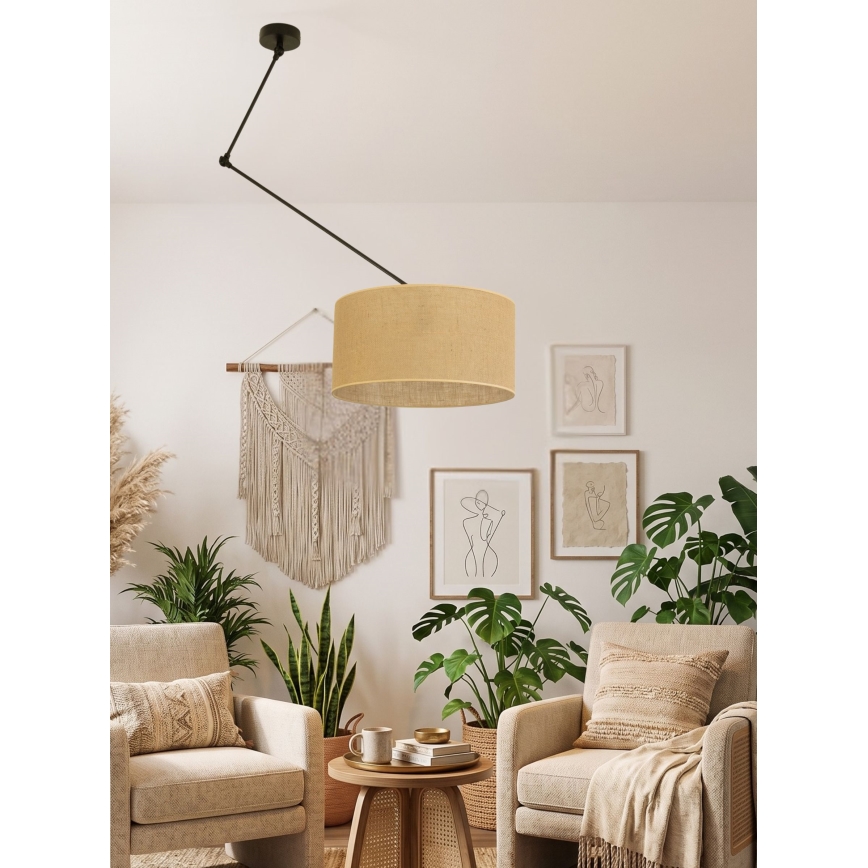 Lustră LED reglabilă pe tijă GORTA, 1xE27/60W/230V, iută