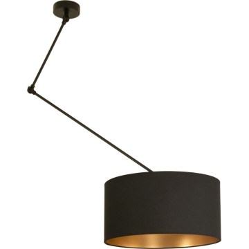 Lustră LED reglabilă pe tijă GORTA 1xE27/60W/230V negru/auriu