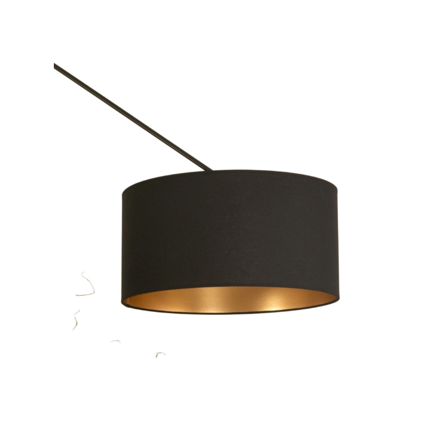 Lustră LED reglabilă pe tijă GORTA 1xE27/60W/230V negru/auriu