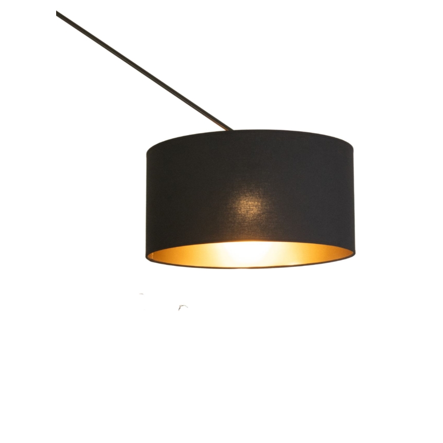 Lustră LED reglabilă pe tijă GORTA 1xE27/60W/230V negru/auriu