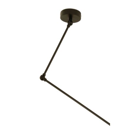 Lustră LED reglabilă pe tijă GORTA 1xE27/60W/230V negru/auriu