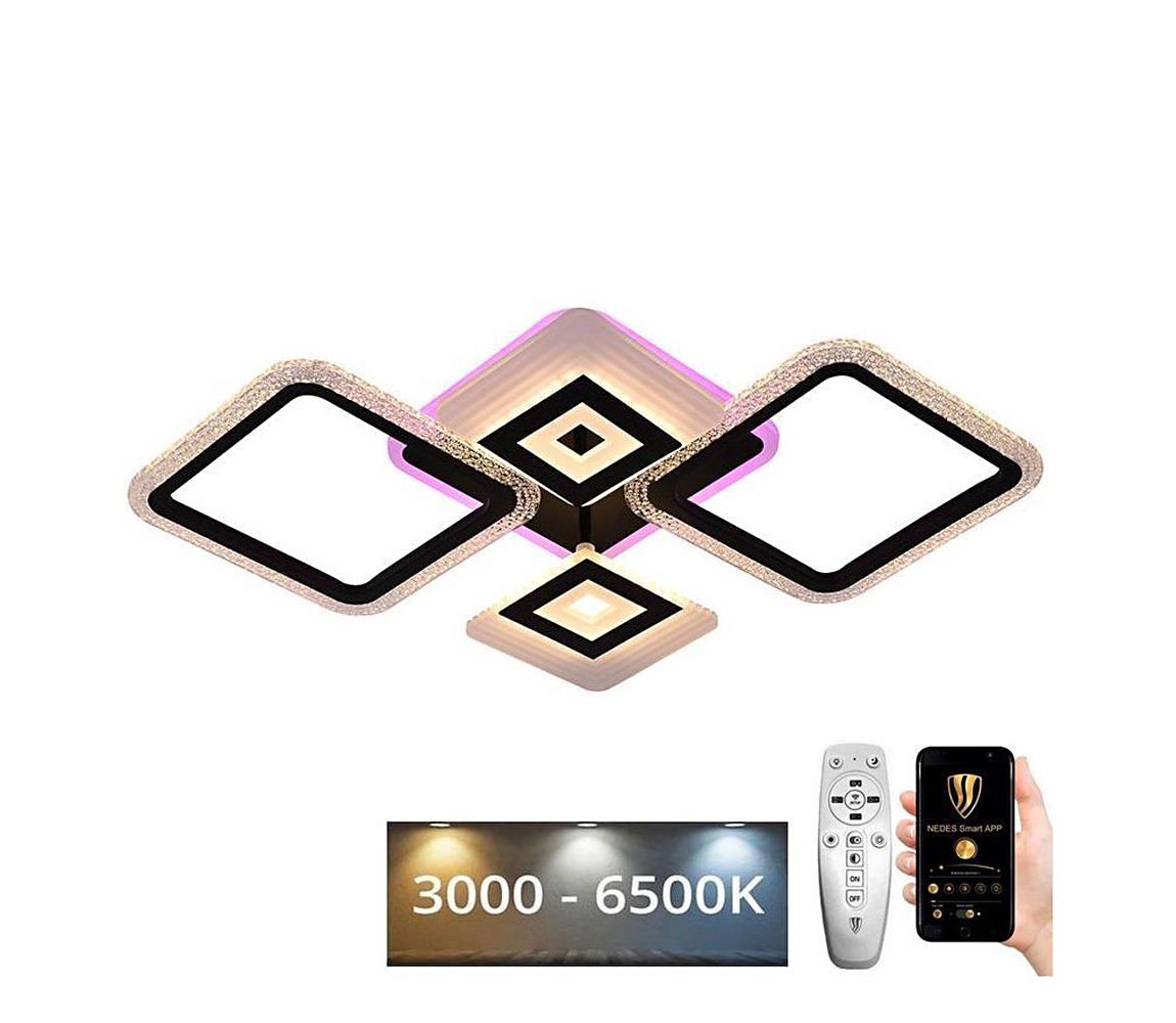 Lustră LED RGB aplicată dimabilă LED/65W/230V 3000-6500K + telecomandă