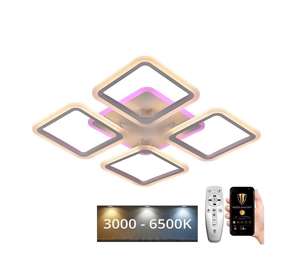 Lustră LED RGB aplicată dimabilă LED/70W/230V 3000-6500K + telecomandă