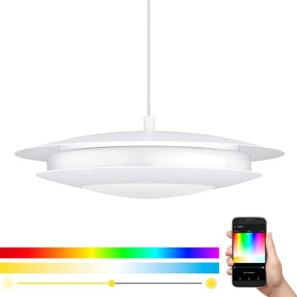 Lustră LED RGB pe cablu dimabilă MONEVA-C LED/18W/230V Eglo