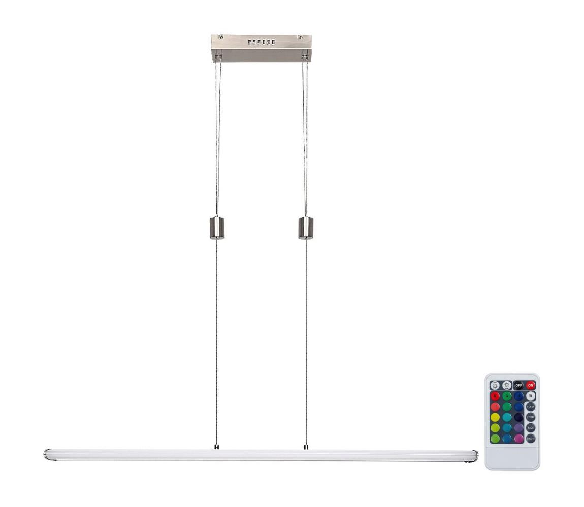 Lustră LED RGB pe cablu dimabilă TEMPERIUS LED/24W/230V Rabalux 72011 + telecomandă