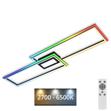 Lustră LED RGBW aplicată dimabilă Brilo 3735-015 FRAME LED/41W/230V + telecomandă