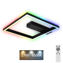 Lustră LED RGBW dimabilă aplicată FRAME LED/18W/230V 2700-6500K Brilo + telecomandă