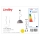 Lustră LED RGBW dimabilă pe cablu CAROLLE 1xE27/10W/230V Wi-Fi Tuya Lindby