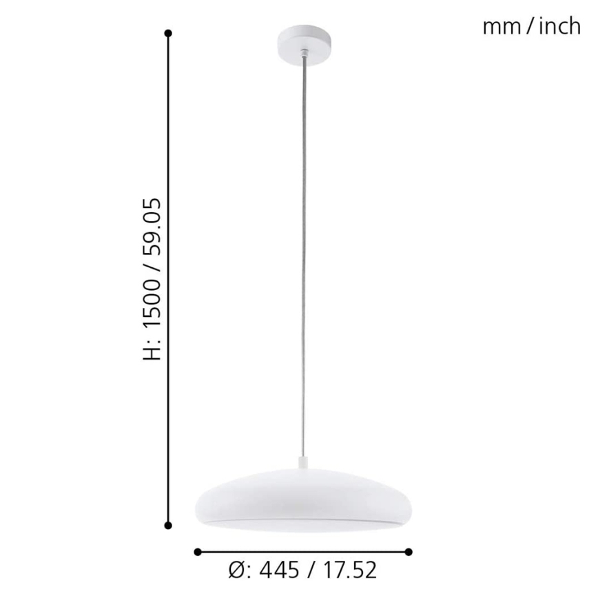 Lustră LED RGBW dimabilă pe cablu Eglo 33765 RIODEVA-C LED/27W/230V 2700-6500K alb
