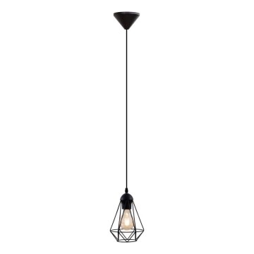 Lustră LED suspendată pe cablu 1xE27/6,5W/230V 2500K neagră