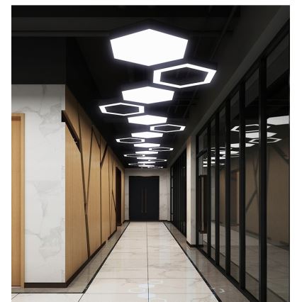 Lustră LED suspendată pe cablu, 20W/230V, neagră