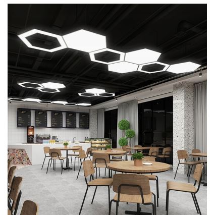 Lustră LED suspendată pe cablu, 20W/230V, neagră