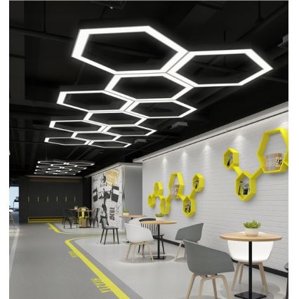 Lustră LED suspendată pe cablu, 20W/230V, neagră