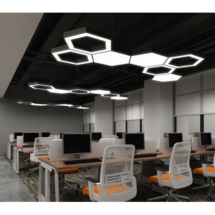 Lustră LED suspendată pe cablu, 20W/230V, neagră