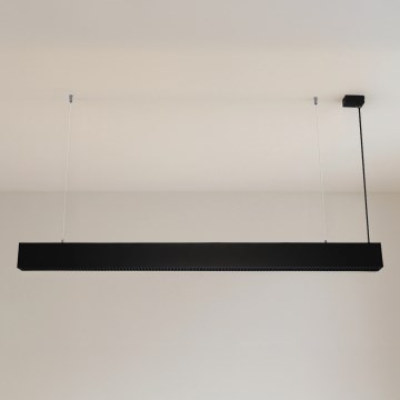 Lustră LED suspendată pe cablu, 55 W, 230 V, 3000/4000/6500 K, 120 cm, negru