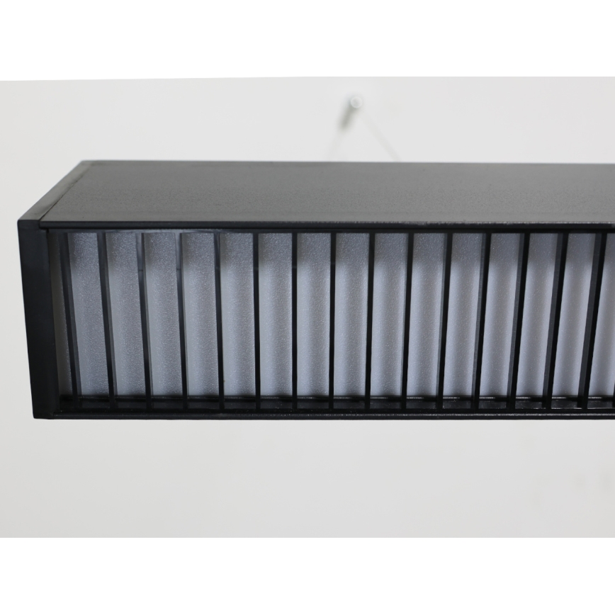 Lustră LED suspendată pe cablu, 55 W, 230 V, 3000/4000/6500 K, 120 cm, negru