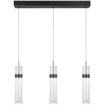 Lustră LED suspendată pe cablu AMBIENTE 3xLED/6W/230V 3000/4000/6000K neagră