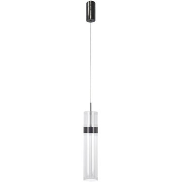 Lustră LED suspendată pe cablu AMBIENTE, 6 W, 230 V, 3000/4000/6000 K, negru