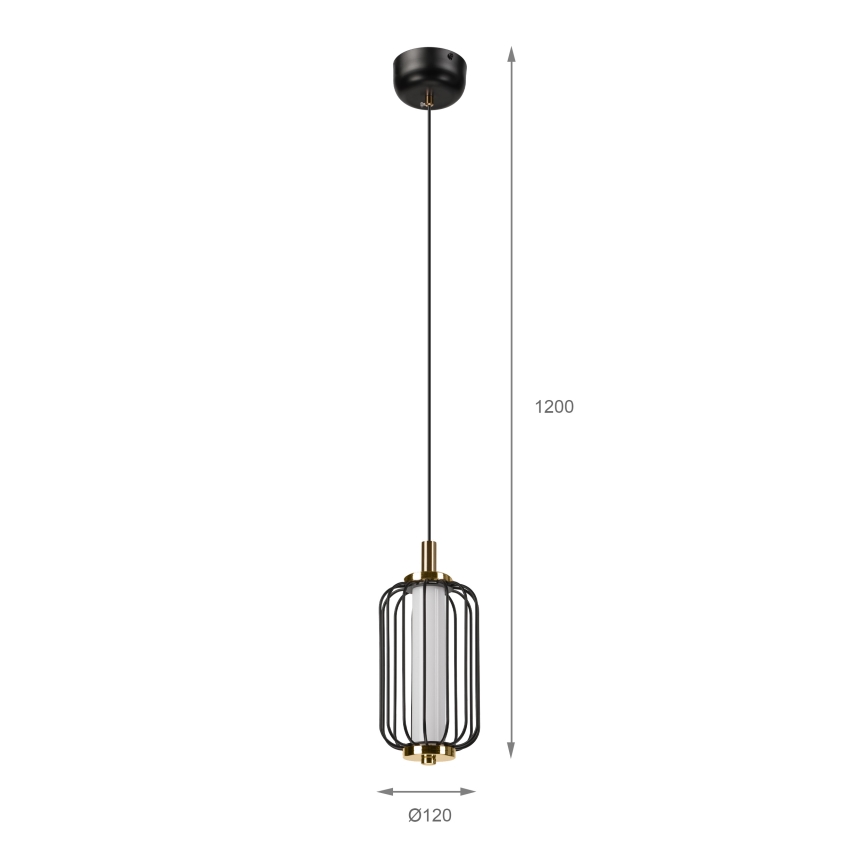 Lustră LED suspendată pe cablu BONNIE LED/10W/230V 3000K, neagră