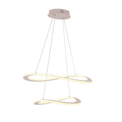 Lustră LED suspendată pe cablu CASHMERE, LED/75W/230V, Ø 59,5 cm, bej