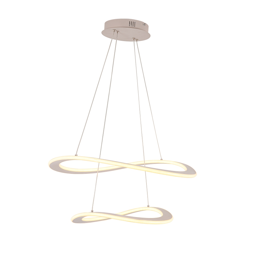 Lustră LED suspendată pe cablu CASHMERE, LED/75W/230V, Ø 59,5 cm, bej