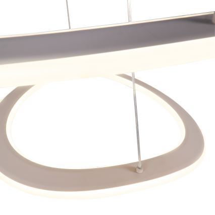 Lustră LED suspendată pe cablu CASHMERE, LED/75W/230V, Ø 59,5 cm, bej