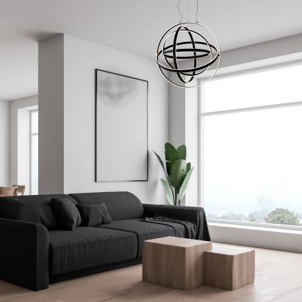 Lustră LED suspendată pe cablu COPERNICUS LED/260W/230V neagră