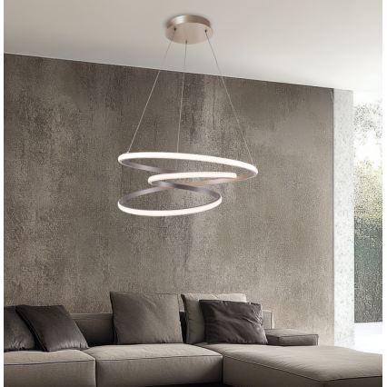 Lustră LED suspendată pe cablu CORT LED/40W/230V argintie