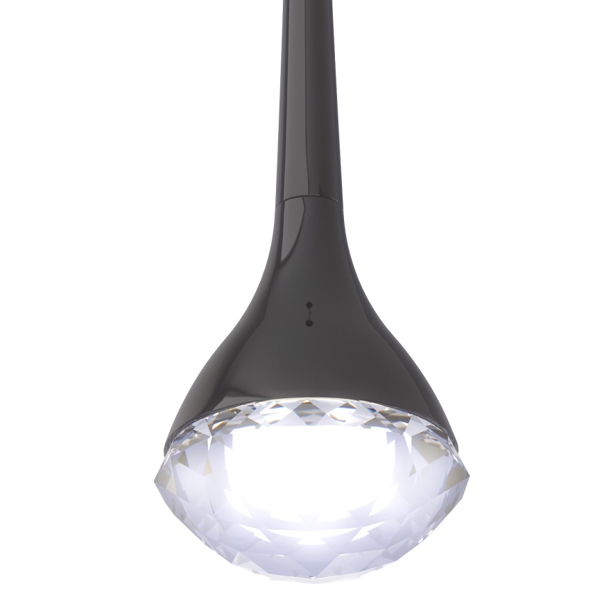 Lustră LED suspendată pe cablu CRIMA, Open Design OR84795, LED 7W, 230V, negru