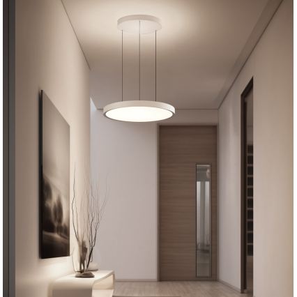 Lustră LED suspendată pe cablu DENVER LED/76W/230V bej