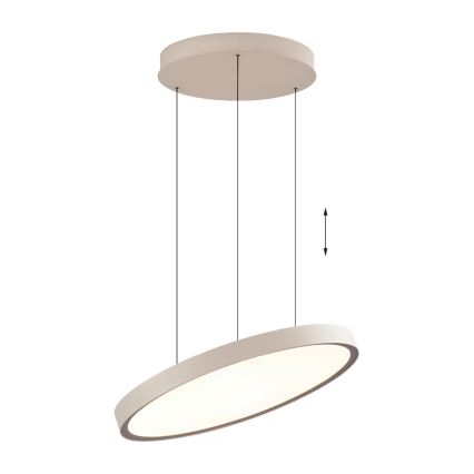 Lustră LED suspendată pe cablu DENVER LED/76W/230V bej