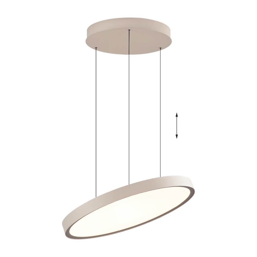 Lustră LED suspendată pe cablu DENVER LED/76W/230V bej