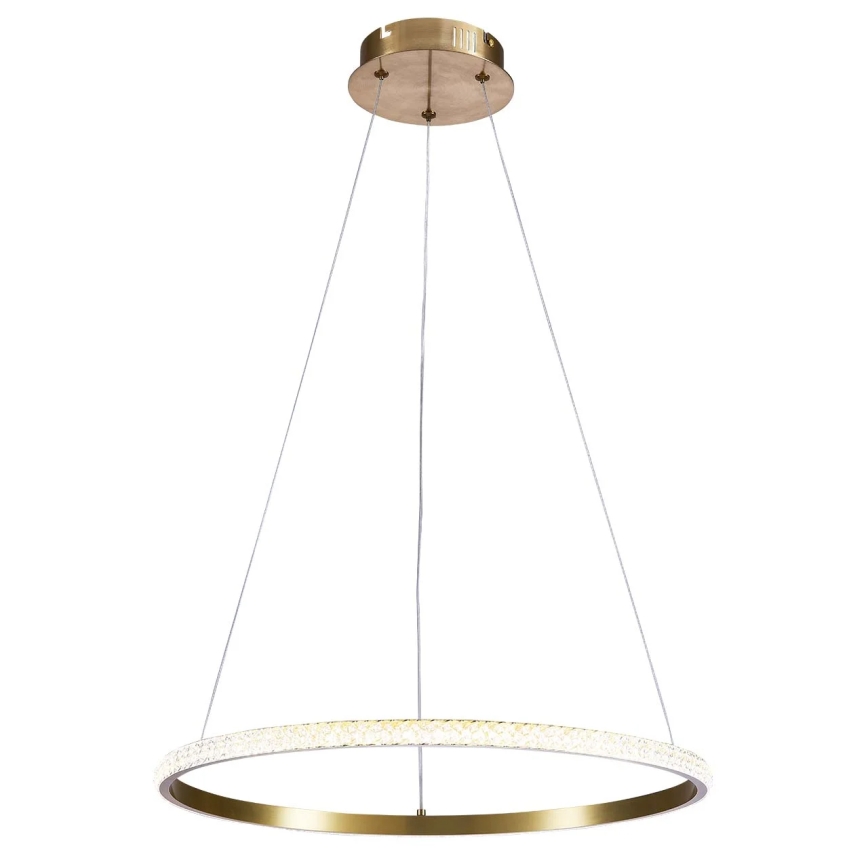 Lustră LED suspendată pe cablu DIANA LED/25W/230V 4000K Ø 50 cm auriu