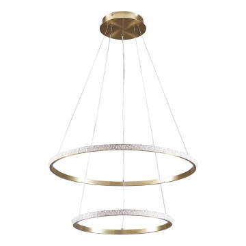 Lustră LED suspendată pe cablu DIANA LED/44W/230V 4000K Ø 59 cm aurie